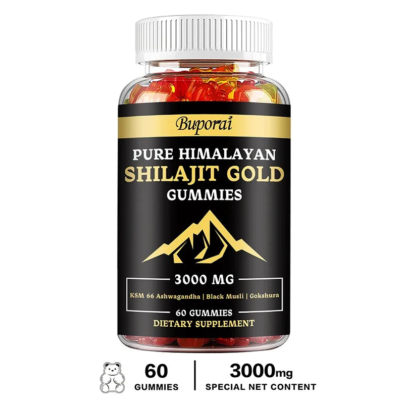 Shilajit Gummies - Improves Mood, Immunity, Skin and Digestive Health, Boosts Energy