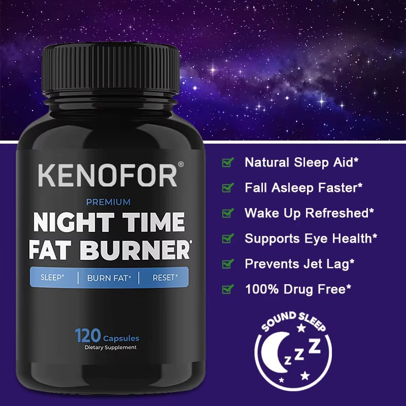 Nighttime Fat Burner - Helps Promote Metabolic Cleansing, Inhibits Fat Accumulation, and Appetite Control during Sleep