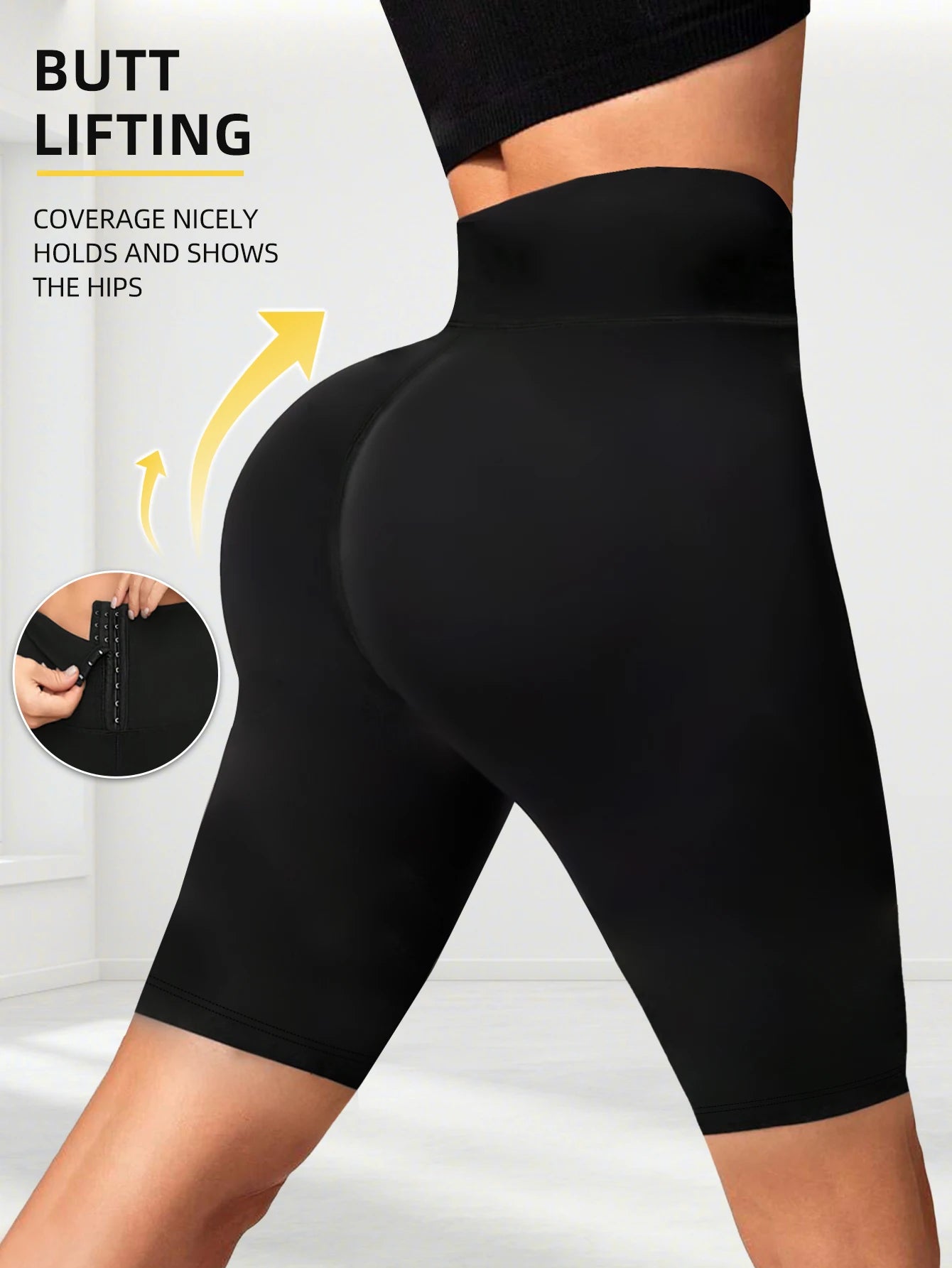 Women'S Waist Shaper Yoga Pants 5-Inch Shorts High Waist Tummy Control Compression Workout Shorts for Fitness Postpartum Summer