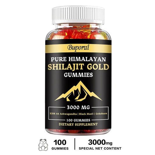 Shilajit Gummies - Improves Mood, Immunity, Skin and Digestive Health, Boosts Energy